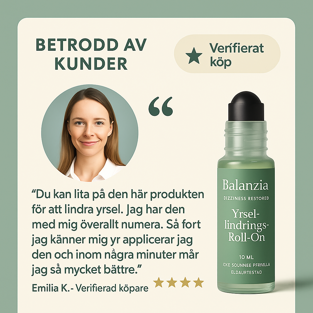 Balanzia™ - Naturlig hjälp mot yrsel och illamående